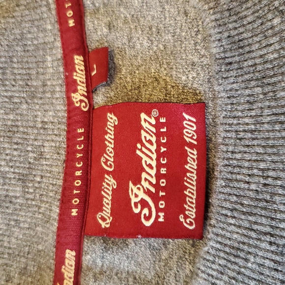 Mens Size Large Indian Motorcycle Sweatsshirt - Picture 4 of 5